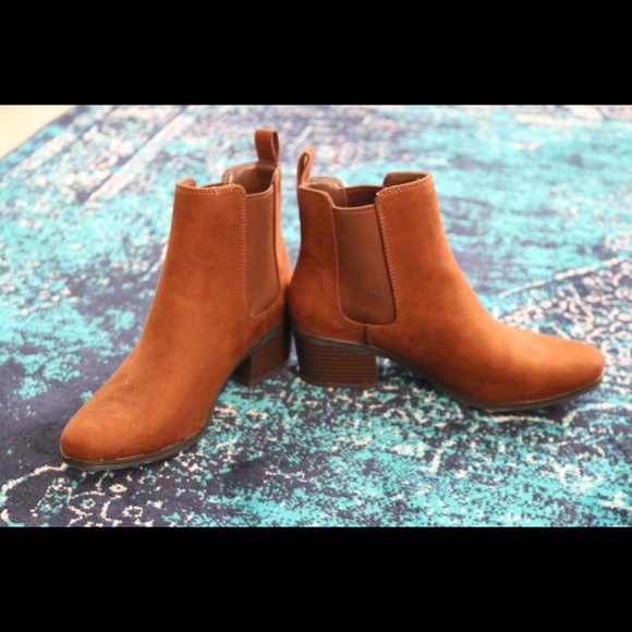 Brown Suede Booties - Picture 3 of 4